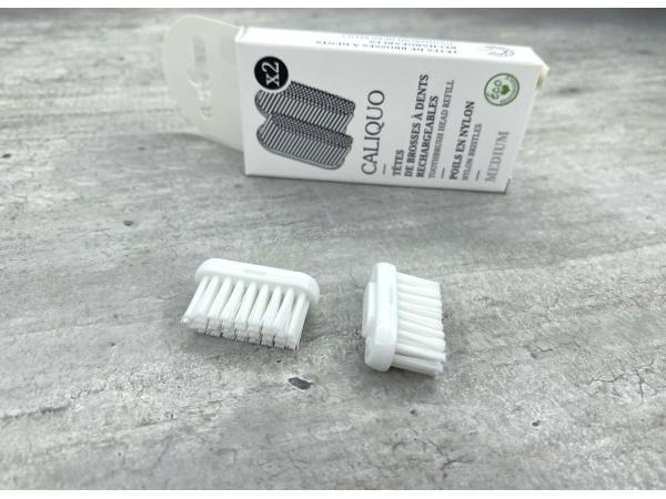 Lot de 2 recharges brosse à dents - MEDIUM