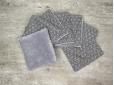 Lot de 7 lingettes XXL lavables - gris